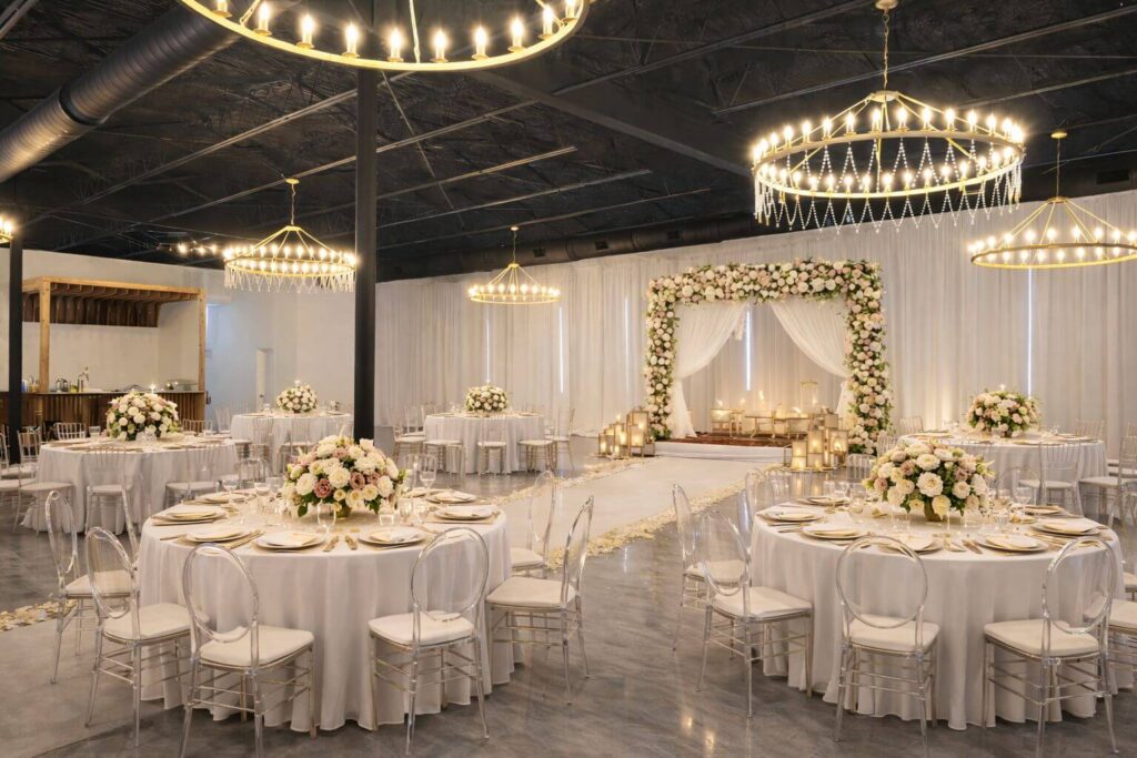 Blank space at memorial birthday event